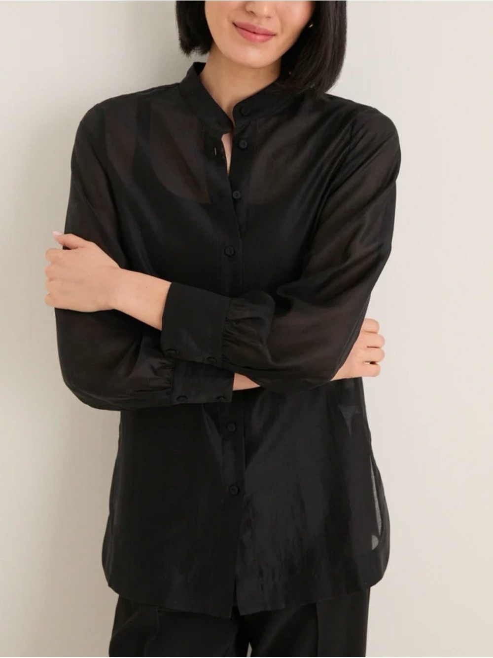 Tuckernuck NWT Black Sheer Organza Camelot Tunic size XL